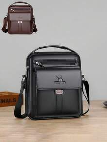 1pc 10-Inch Men's Messenger Bag, Business Shoulder Bag, Office Briefcase, Large Capacity Laptop Tote, Conference Bag