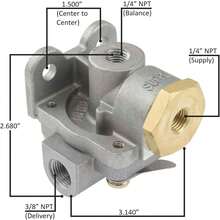 EstiloTendenciaWorld American WA289714 VáLvula De LiberacióN RáPida De Freno De Aire (QR1C 0-PSI DIFF 1/4S-3/8D) Reemplaza A Bendix 289714, 289714CX, Freightliner A1214980, Mack 25175160, Volvo Truck 8071356, OECalidad PremiumVersióN Mejorada - WA289714-(QR-1C) - Ver 8
