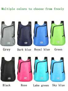 Foldable Outdoor Backpack - Lightweight Travel Bag, Adjustable Shoulder Straps, Commute & Cycling Design, Durable Zipper Closure, Practical Pockets, Compact Size, Ideal For Outdoor Sports & Fitness, Men & Women, Comfortable Foldable Bag - Ultra Lightweight Packable Storage Bag, Travel Bag - Waterproof Backpack, Outdoor Sports Backpack, Small Backpack, Mini Backpack, Back To School & Holiday Travel Bag, Camping Backpack, Outdoor & Sports Travel Bag For Back To School Season