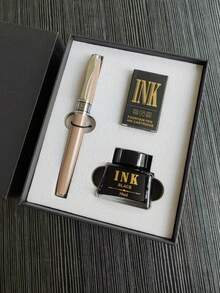 [Custom] Provide 1pc High Quality Custom, High-Quality Heavy Metal Feel, 0.5 Tip Steel Pen, With 1pc Gift Box Pocket Clip - Smooth Writing, Refillable Medium Nib, Comes With 2pcs Refills, Elegant Gift Box, Personalized Business Gift - Unique, Thoughtful Pen Gift Set For Coworkers, Friends, Family, Christmas, Back To School, Graduation, Father's Day, Thanksgiving, Valentine's Day, Mother's Day, Teacher's Day - Multicolor - View 45