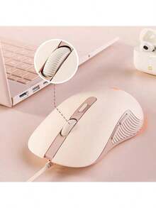 HP M280 Wired Gaming Mouse With Customizable RGB Lighting, High-Precision Optical Tracking, Non-Slip Matte Grip, Plug-And-Play USB, Universal Gaming Peripheral, Pink, Quiet - Pink Mute - View 5