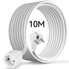 CILIA 1pc Schuko Extension Cord With 1 Socket (3m/5m/10m) - PVC - EU Power Cable - EU E Type Plug(220-240V) - View 11