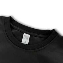 Women's Plus Size Casual Long Sleeve With Just A Spooky Goose Print Round Neck Sweatshirt, Machine Washable, Relaxed Fit, Everyday Qutfit, Perfect For Fall & Winter - 黑色 - 查看 3