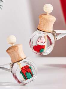 1个FORMBO车载香氛吊坠空气清新剂，圣诞限量版车载香氛10毫升 - 适合日常使用、旅行、夏季必备、女士礼物，可爱车载空气清新剂扩散器 - 彩色 - 查看 5