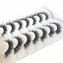 Pooplunch False Eyelashes Cat Eye Look Natural Volume Lashes Wispy Short Fake Eyelashes Faux Mink Lashes 7 Pairs Pack   Lashes With Clear Band Cat Eye Tail Elongated Eyelashes Natural Look Wispy Faux Mink Lashes Fluffy Soft False Eyelashes Natural Makeup Lashes Eyelashes Pestañas  Lash Clusters