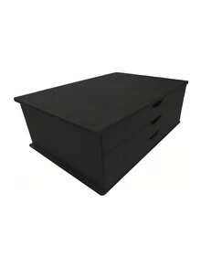 Multipurpose Office Organizer Drawer With 3 Black Drawers - màu đen - Xem 2