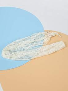 3.5cm Lace Trim Shoelaces, Ballet Style - 1 Pair, 100cm Length, Suitable For Dress Shoes Lace Accessories