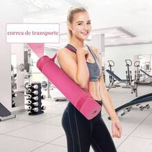 Tapete de Yoga Antideslizante y Cmodos, Yoga para Ejercicio de Buena Calidad y Ecolgicos, Tapete Yoga Antiderrapante de Suavecito y Grueso, Deporte Colchoneta Fitness Alfombrilla Gimnasio de Ejercicio Grueso para YogaPilatesGym en Casa 183x 61CM Rojo - Rojo - Ver 6