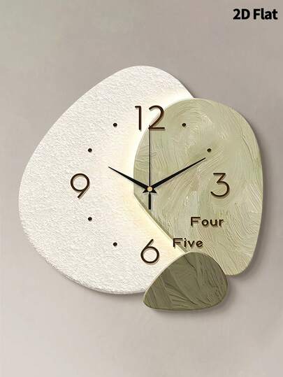 1pc 12inch/16inch Moderne Minimalist Creative Planet Art ation Wand Clock, Super Quiet Quartz Movement, No Ticking Sound, Room ation, Home Living Bedroom Classroom Kitchen Office Cafe Restaurant Ho Dormitory Hotel Apartment Klok Painting view 9