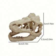 1pc Aquarium Decor Resin Dinosaur Skull, Reptile, Spider, Lizard, Snake Ornament For Fish Tank Landscaping (Small/Large)