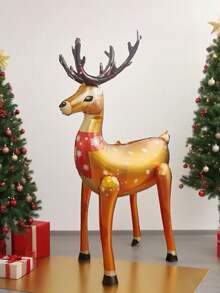 1 pezzo Extra Large Palloncino Renna Gonfiabile in Alluminio, Per Decorazioni Natalizie e Sfondo per Feste di Capodanno, Decorazioni per Feste di Natale, Decorazioni Wonderland Invernale, Gonfiabile Natalizio, Gonfiabili Natalizi da Esterno, Decorazioni Festive, Sfondo Festivo, Palloncino Gonfiabile, Gonfiabili Decorativi, Sfondo per Feste, Palloncino Natalizio