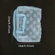 5-teiliges Reise-Kulturtasche-Set - Blumenmuster & durchsichtige PVC-Kosmetiktaschen mit wasserabweisenden Reißverschluss - Mehrkammer-Organizer für Flaschen, Kosmetika & Bürobedarf - TSA-konforme Flughafen-Essentials, Gym-Duschkorb, Muss-haben für College-Wohnheim, Kreuzfahrt-Urlaubspackung, minimalistischer Vanity-Organizer