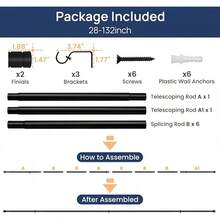 Curtain Window Rods - Black - View 6