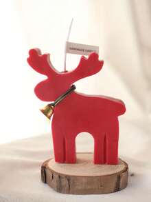 1 pièce Bougie parfumée au cerf de Noël, bougie pour ambiance de fête de Noël, décoration de bureau, décoration de sapin de Noël, décoration d'ambiance de fête de Noël, décorations de Noël, cadeau de Noël, décoration de Noël, décoration de chambre, décoration de maison, cadeaux de Noël, bougies de Noël, parfum de Noël