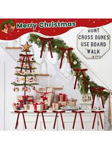 1 pièce/6 pièces/12 pièces/24 pièces/48 pièces Décoration de nœud de Noël rouge, nœuds décoratifs classiques pour les fêtes à accrocher, convient pour les arbres de Noël, couronnes, vignes, boîtes cadeaux, décoration festive, nœuds décoratifs élégants, fournitures pour fête de Noël, convient pour la maison, la cheminée, la décoration de porte, la décoration d'escalier