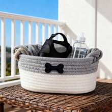 Small Woven Storage Basket, Cute Pet Toy Basket, Desktop Decor Storage Basket, Home Organizer Box, Mini Storage Basket For Entryway, Cosmetics, Keys, Pet Snacks And Toys, Kids Room Clutter And Toy Storage
