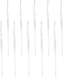 ¡RecomendadoTOYANDONA 36 Piezas Adornos De Navidad Decoración De Cristal Colgantes Carámbanos Adornos De Árbol De Navidad¡Top de Temporada - 1 - Ver 2