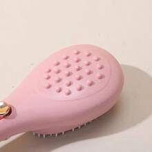 The Latest Retractable Comb From 2025, Effortlessly Cleans Hair. Anti-Static Comb With ABS Plastic Bristles, Portable Head Massager, Perfect For Creating Smooth And Healthy Hair - Suitable For All Hairstyles, Family Use, Hairbrush, An Ideal Birthday Gift. - Hồng - Xem 7