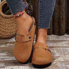 Women's Comfort Cork Footbed Clog, Beach Essentials Womens Sandals Cork Footbed - 棕色7 - 查看 5