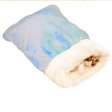 1 pieza Bolsa de dormir para gato con túnel perforable, cama de mascotas semi-cerrada para todas las estaciones, universal, Bolsa de dormir cómoda para gatos, Bolsa de dormir de invierno para gatos, Bolsa de dormir cálida y cómoda para gatos - Bolsa de dormir semi-cerrada de felpa suave - Para gatos en interiores y casas para gatos