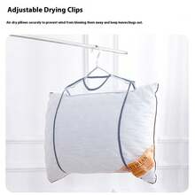 Household Pillow Drying Net Bag, Dedicated Drying Rack, Windproof Foldable Storage Drying Net Bag, Suitable For Daily Home Use - Multicolor - View 9