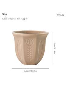 1個中東陶瓷杯，濃縮咖啡杯，土耳其咖啡杯，阿拉伯咖啡杯 - 250ml/8.5oz 花卉圖案，啞光釉 - 可洗碗機 濃縮咖啡、抹茶、茶杯 - 優雅北歐餐具，沙烏地阿拉伯國慶日禮物 - 彩色 - 查看 20