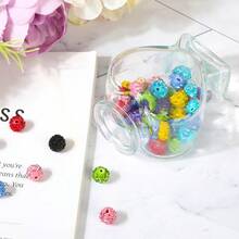 50ml Empty Clear Glass Heart-Shaped Bottle With Cork Stopper Decorative For Wedding DIY Art Craft Single Piece Glass Vial For Event Decor - 預設 - 查看 7