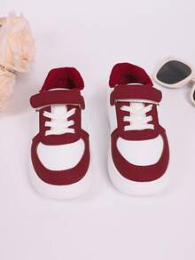 Children's Sports Shoes, Girls' Autumn Shoes 2024 New, Boys' Shoes , Boys' Spring Shoes, Spring Version, Toddler Canvas Shoes - Red and White - View 9
