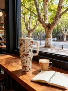 〖1000+〗Hydrojugg Original  40Oz  Stainless Steel Inner Tank! Traveler  With Handle Straw Stainless Steel Water Bottle, Leak-Proof Design, With Rubber Base - Suitable For Sports, Travel, Outdoor Activities, Fitness, Office Environment, As Teacher Gifts, Valentine's Day Gifts, Birthday Gifts, Thanksgiving Gifts, Christmas Gifts, Halloween Gifts, Halloween Party Favors, Party Supplies, Etc. - 西部牛仔 - 查看 4