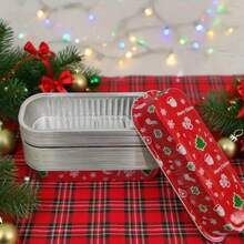 Thickened Aluminum Foil Box, Baking Aluminum Foil Paper Box, Air Fryer Tin Foil, Aluminum Foil Bowl, Pudding Cup, Oven, Basque - Metal Foil Paper Cupcake Liner, Suitable For Cheesecakes And Party Use. - Multicolor - View 13