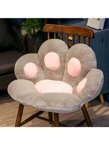 1PC Cartoon Bear Paw Half Wrap Around Cushion, Office Seat Cushion, Cat Paw Cushion, Home Decor, Christmas Decor Holiday Cushions Cushions For The Home
