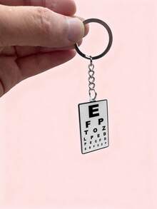 1pc Funny "Caution Slippery" Plastic Foldable Keychain