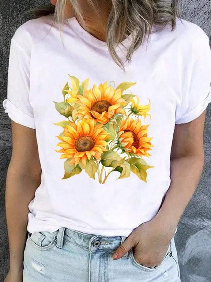 2025 Champion Tank Davis All Match American Fashion Brand Printed Men's And Women's Loose Summer Loose Short Sleeve T Shirt - 白色 - 查看 1