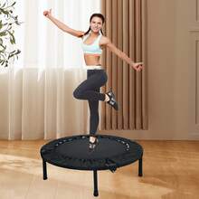 40 Inch Mini Exercise Trampoline For Adults Or Kids ,Indoor Fitness Rebounder Trampoline With Safety Pad