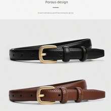 New Korean Style All-Match Women's Belt Durable And Strong Decorative Skirt With Denim Belt - 棕色 - 查看 5