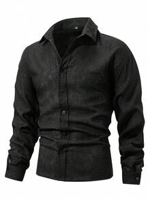 قميص كاجوال رجالي عتيق من الكتان، خريفي