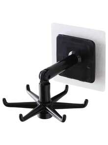 Creative Kitchen Wall Mounted Rotatable Spoon And Spatula 6-Claw Hook, Cabinet And Bathroom Small Item Storage Rack. Bag Clothes Tie Bag Hanger, Kitchen Storage Rack, Hanger, Hook. Kitchen Storage And Organization.