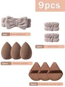 41件套奢华化妆刷套装，含便携化妆包、专业化妆刷和海绵，轻松打造精致妆容。套装包含：25支化妆刷、3个化妆海绵、3个迷你化妆海绵、3个三角粉扑、3个迷你气垫粉扑、1个发箍、2个刷架和1个刷子清洁工具。化妆刷套装，混合化妆工具，包含散粉刷、腮红刷、高光刷、眼影刷等，刷具齐全，化妆刷套装，完整化妆工具包。 - 咖啡棕 - 查看 16