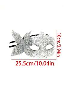 1 件女士性感蕾丝面具，性感装饰面具，适合成人派对、化妆舞会、万圣节，适合化妆派对、化妆舞会、表演使用情人节情人节 - 彩色 - 查看 8