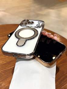 奢华电镀闪粉透明手机壳，适用于 17 Pro Max、17 Pro、17、16 Pro Max、16 Pro、16、16、15 Pro Max、15 Pro Max、15 Pro、15 Pro Max、14 Pro、13 Pro Max、12 Pro Max、11 等机型，时尚摄像头保护电镀透明后盖。 - 透明銀 - 查看 5