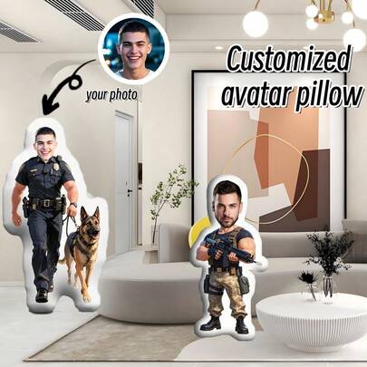 A Personalized Customized Element Pillow - Supports Exclusive Facial Pattern Customization, Using Double-Sided High-Definition Printing Technology, With The Design Concept Of Special , Special Forces, And Military Personnel. Selected Skin Friendly Soft Fabrics, Combined With Convenient Care Features Of Machine Washing And Hand Washing For Pillows And Backrests.