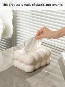 1 Stück stilvoller und niedlicher kugelförmiger Kunststoff Taschentuchbox, geeignet für das Wohnzimmer als hochwertige und luxuriöse Teetischschmuckserviette für den Heimgebrauch, Heimartikel, Tisch, Heimdekoration, Heimorganisation und -lagerung, Raumdekoration, Schlafzimmerdekoration, Küchenausstattung, Küchenhelfer, Küchenorganizer