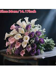 36pcs Christmas Beauty Bouquets, Colorful Mix And Match, Decorative Illustrations, Perfect For Home Decoration, Wedding, Family, Office Decoration, Mother's Day Flower Arrangement, Outdoor Living Room, Valentine's Day, Center Decoration, Living Room Flower Arrangement, Birthday Holiday Party Decoration Supplies, New Year Celebration And Other Holiday Decoration Supplies