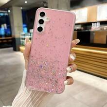 Fashion Starry Sky Glitter Phone Case For 56 A36 A26 A16 A15 A35 A55 A54 A34 A14 5G Cover - 紫色 - 查看 5
