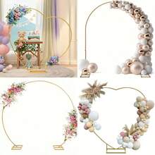 1pcs Arcos para Decorar 2.4*2.1m Arch Decoraciones para una Fiesta Soporte Para Globos Flores para Fiestas,Bodas,Festivales Outdoor Decor - Dorado - Ver 11