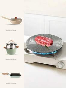 1 件铝合金中式肉类解冻板，冷冻食品解冻板（含耐热钳） - 銀色 - 查看 6