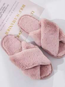 Personalized Fluffy Slippers/Fluffy Cross Slippers/Fluffy Slippers/Bridesmaid Gift/Custom Bride Slippers/Bride To Be Gift/Bachelorette Party