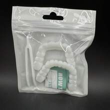 4副高品质升级版假牙，适合有牙齿问题的朋友轻松拥有灿烂笑容。万圣节趣味假牙，是送给父母的绝佳礼物。 - 白色-E - 查看 14