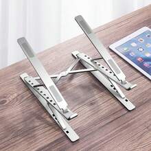 New N8 Laptop Stand, Aluminum Alloy Portable Desktop Computer Holder, Foldable Suspended Dual-Layer Stand, Sturdy Support For Laptop - Multicolor - View 4