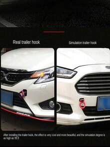 Decorated Car Trailer Hook Racing Modified Personalized Trailer Hook Front Bar Trailer Hook - Multicolor - View 4
